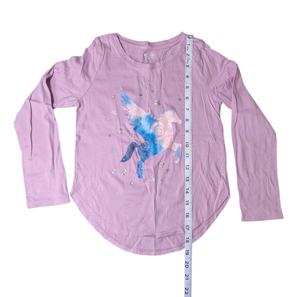 Members Mark-Girls-Unicorn Long Sleeve Shirt-Size 7-8-Light Purple/Pink - Picture 2 of 7